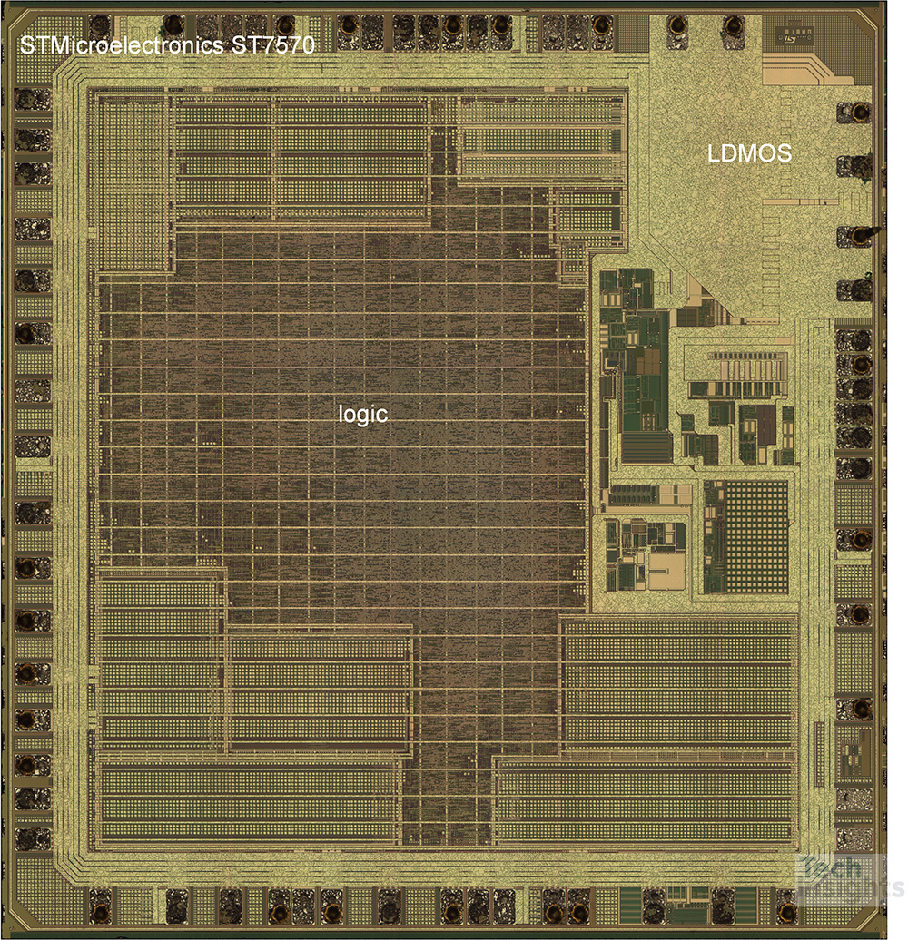 STMicroelectronics ST7570 BCD8 Die Photograph